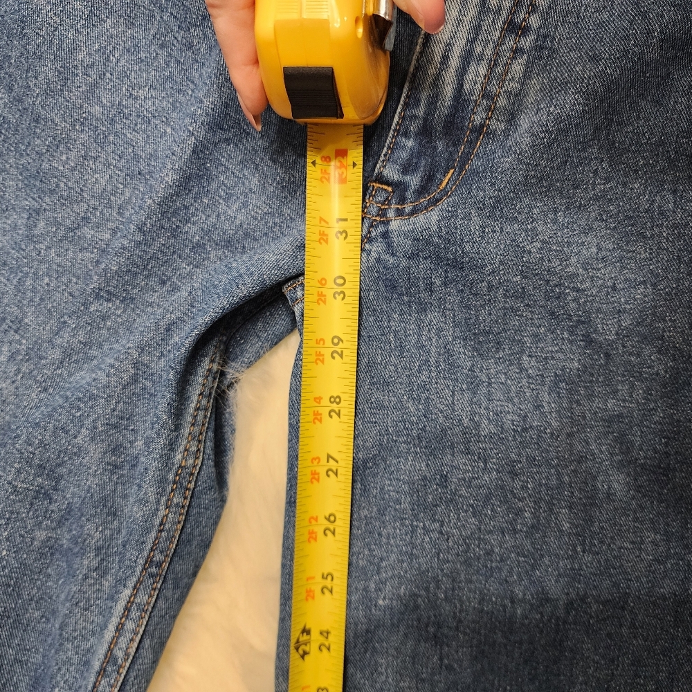​Princess Polly Wide Leg Jeans Blue Wash PP-DNM High Rise Size 4 / 36 - Picture 4 of 8
